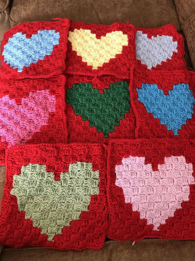 Crocheti Crochet Blanket Pattern Love Heart - Create a Cozy Handmade Gift