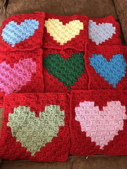 Crocheti Crochet Blanket Pattern Love Heart - Create a Cozy Handmade Gift