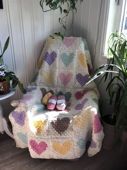 Crocheti Crochet Blanket Pattern Love Heart - Create a Cozy Handmade Gift