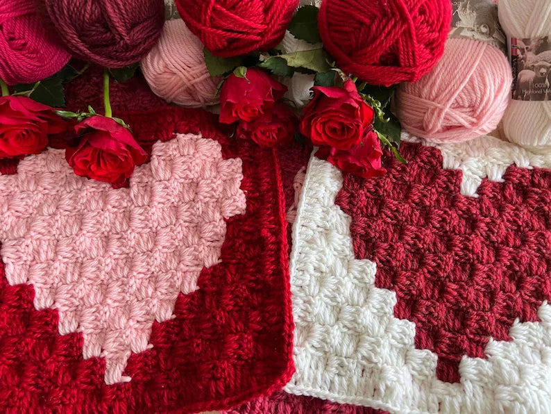 Crocheti Crochet Blanket Pattern Love Heart - Create a Cozy Handmade Gift