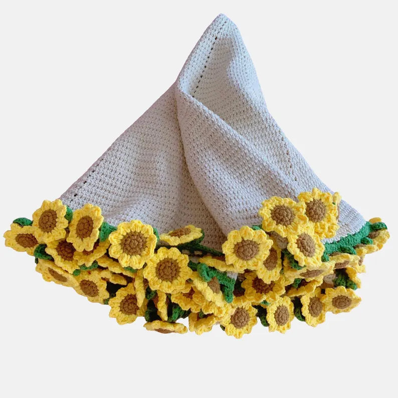 Crocheti Crochet Sunflower Bouquet Blanket Pattern - Create a Beautiful Floral Throw
