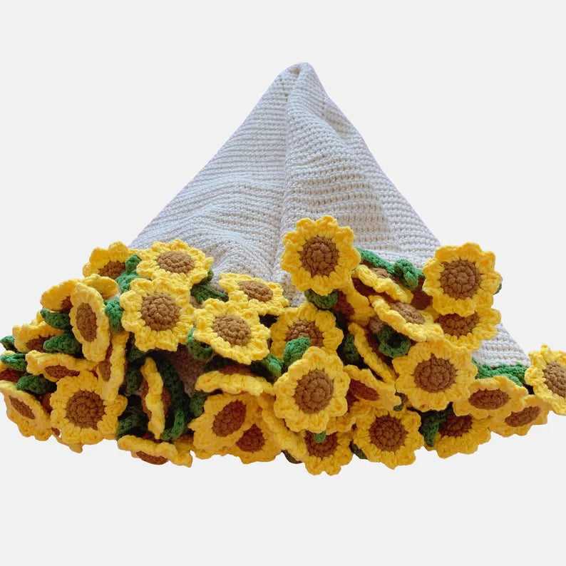 Crocheti Crochet Sunflower Bouquet Blanket Pattern - Create a Beautiful Floral Throw