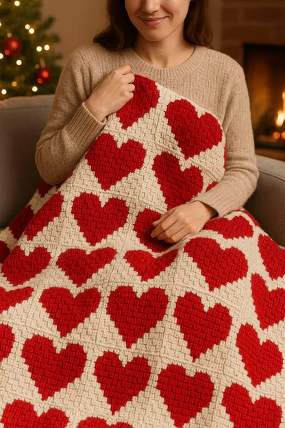 Crocheti Crochet Blanket Pattern Love Heart - Create a Cozy Handmade Gift