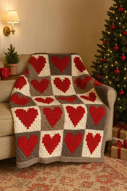 Crocheti Crochet Blanket Pattern Love Heart - Create a Cozy Handmade Gift